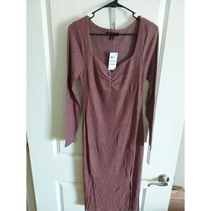 INC Womens Long Sleeve Midi Body Con Dress